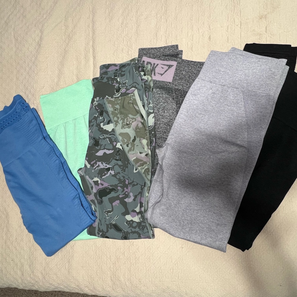 6 pair of Gymshark One- Size legging